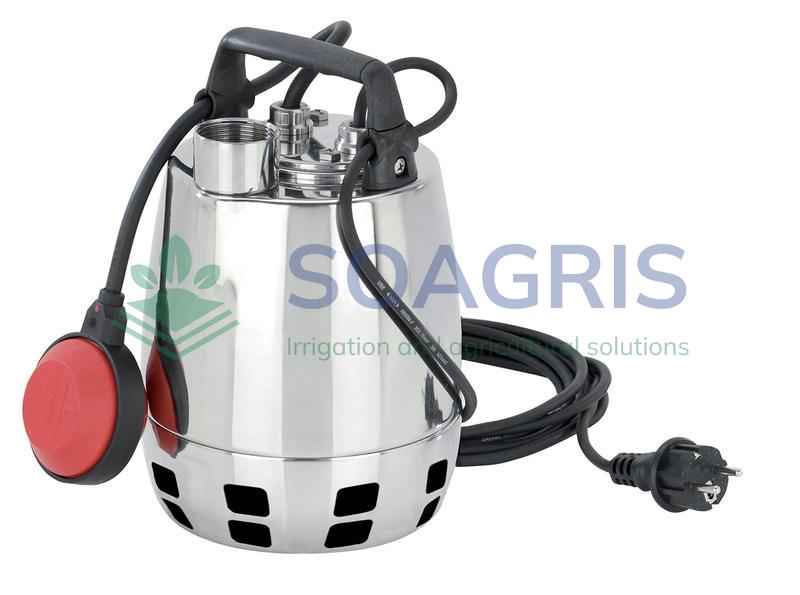 Stainless steel submersible pumps with free-flow impeller (vortex impeller) GXV 25