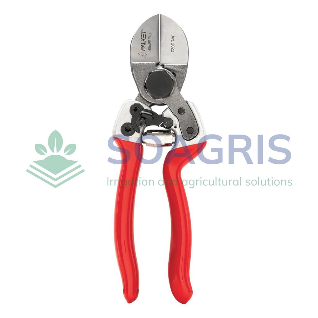 Double Cut  Professional Scissors Flat Blade On One Side And Aluminium Handles