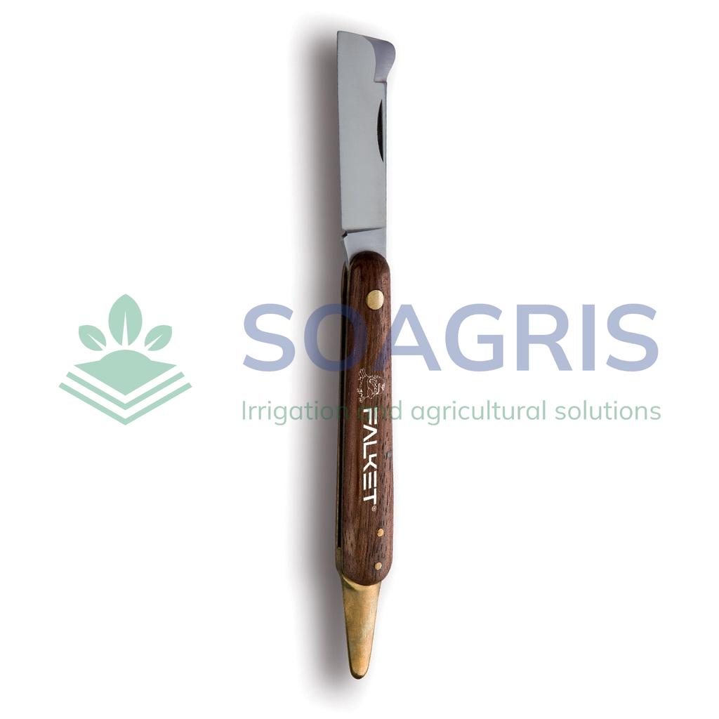 Professional  Grafting Knife With Shovel Wood Handle.