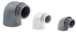 90º elbow plain/male threaded  