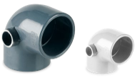 “AIR L” 90º elbow s. socket outlet  