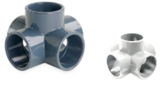 90º Cross solvent socket 5V  