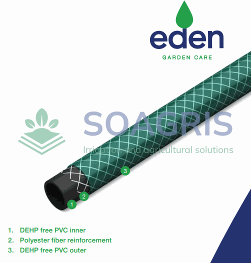 Hose green garden EDEN - reinforced - GH -11.7 x 15.3