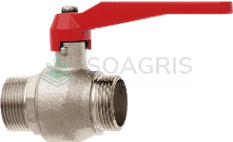 Ball valves with male thread