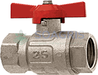 Ball valves with female thread