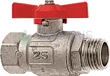 Ball valves with female and male thread