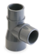 90º Tee solvent socket F/M/M  