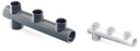 3-way manifold lateral solvent socket outlet  