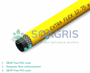 Hose Yellow - PVC - extraflex reinforced - GHY -19.25 x 25.50