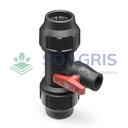 Fitting tee compact valve F/T outlet